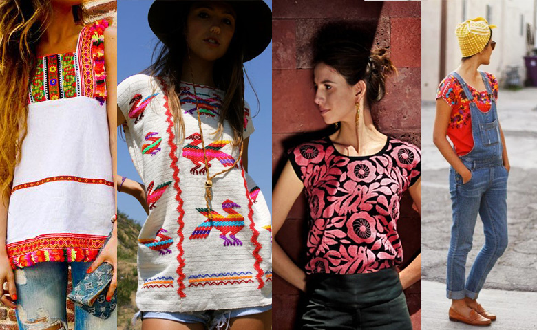 Woven mexican blouses